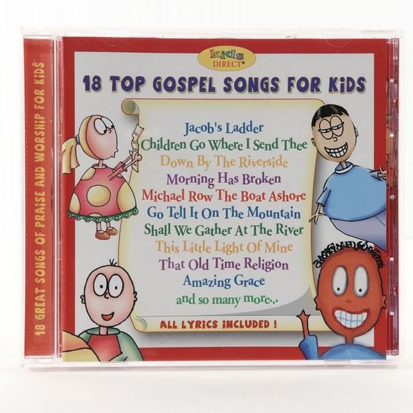 18 Top Gospel Songs for Kids by Kids Direct Source (CD 2004) Christian Childrens - Picture 1 of 6
